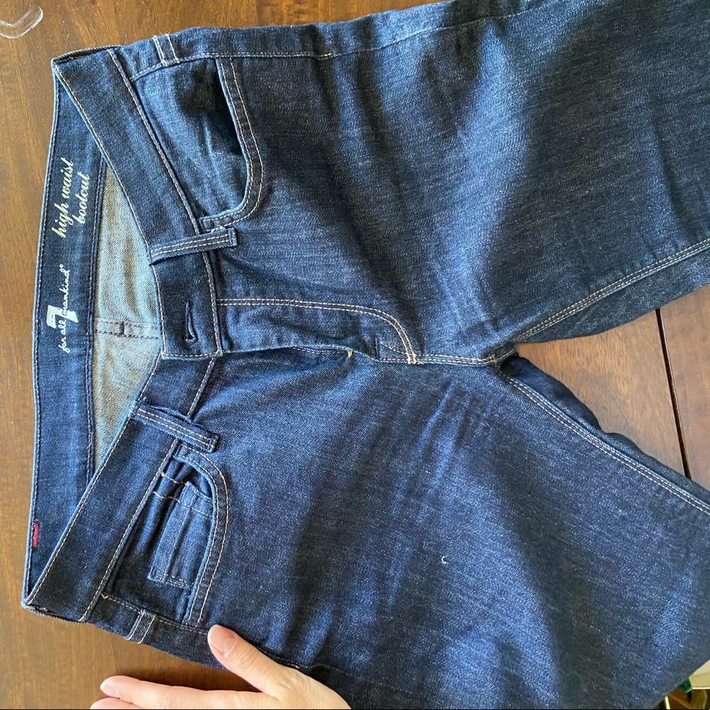 7 for all mankind high waist boot cut jeans